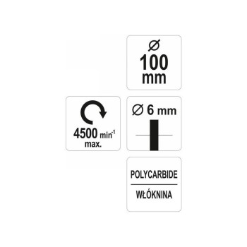 YATO Csapos négertárcsa 100 mm (YT-47802)