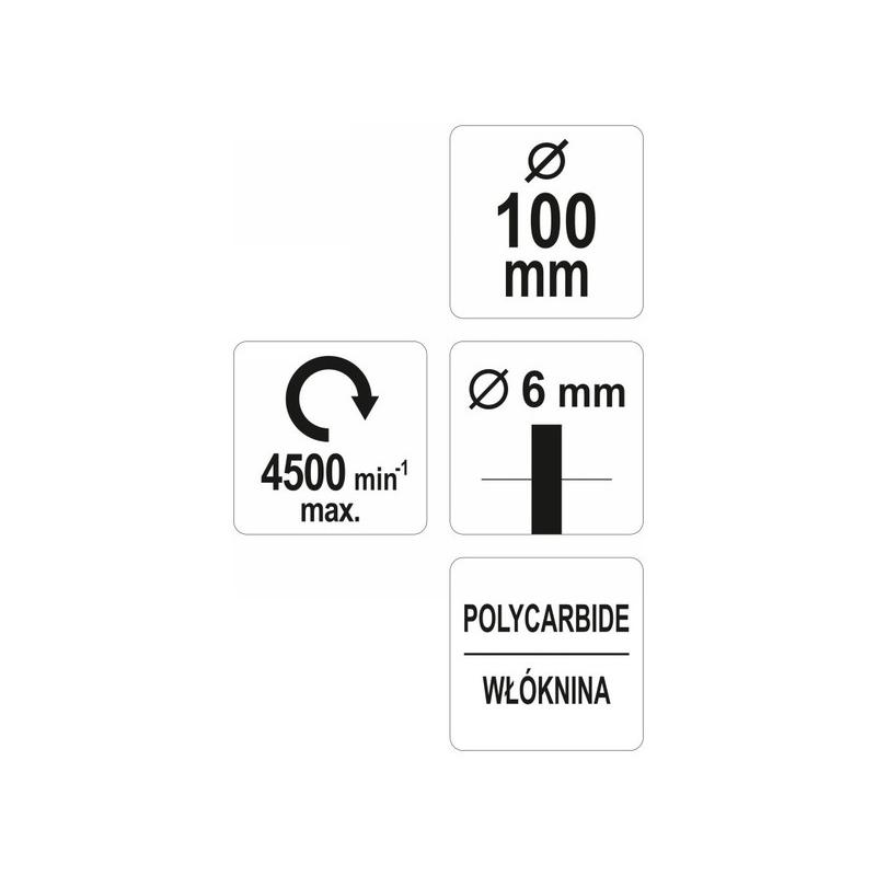 YATO Csapos négertárcsa 100 mm (YT-47802)