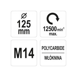 YATO Négertárcsa M14 125 mm (YT-47820) YATO Négertárcsa M14 125 mm (YT-47820)