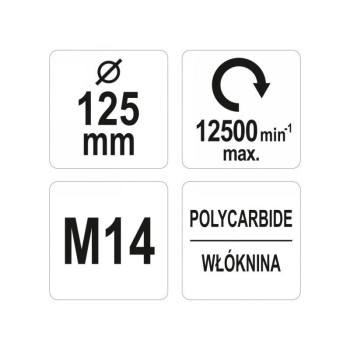 YATO Négertárcsa M14 125 mm (YT-47820)
