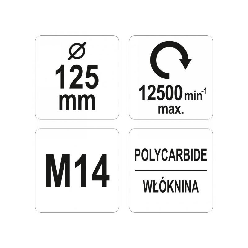 YATO Négertárcsa M14 125 mm (YT-47820)