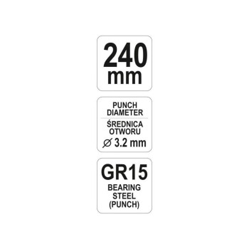 YATO Lyukasztó és peremező fogó 240 mm (YT-51320)