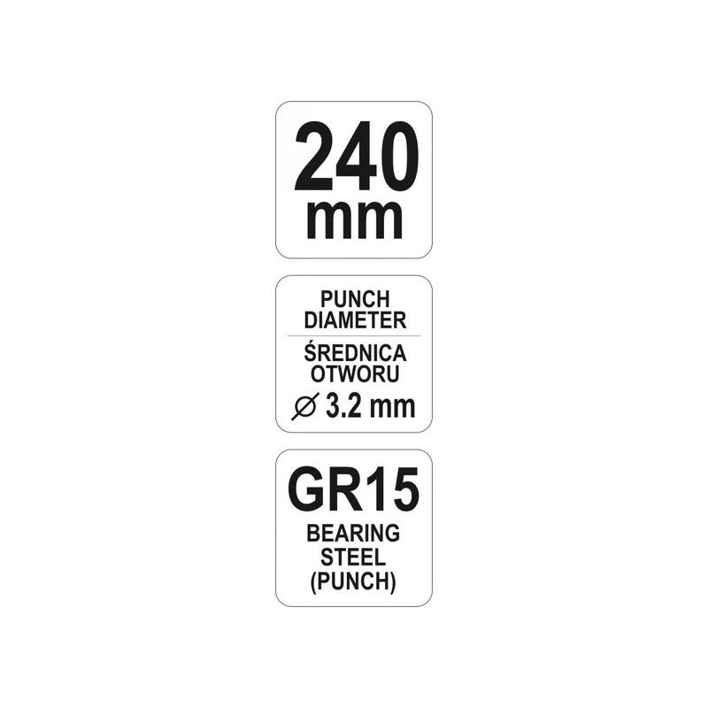 YATO Lyukasztó és peremező fogó 240 mm (YT-51320)