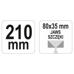 YATO Falcfogó egyenes 80 x 35 mm (YT-5141)