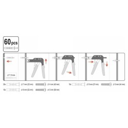 YATO Molly fogó üreges bővítőcsavarokhoz + 60 db csavar (YT-51451)