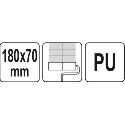 YATO Mintás festőhenger 180 x 70 mm (YT-51963) YATO Mintás festőhenger 180 x 70 mm (YT-51963)