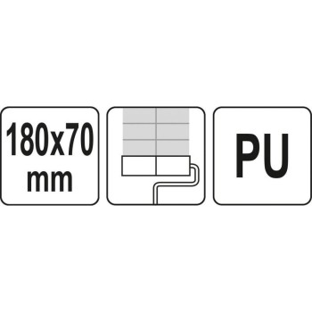 YATO Mintás festőhenger 180 x 70 mm (YT-51963) YATO Mintás festőhenger 180 x 70 mm (YT-51963)