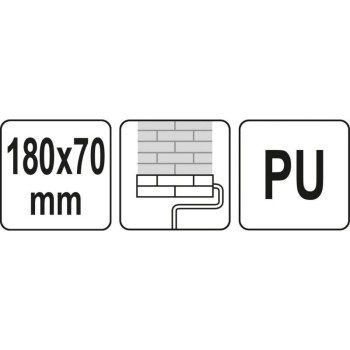 YATO Mintás festőhenger 180 x 70 mm (YT-51964) YATO Mintás festőhenger 180 x 70 mm (YT-51964)