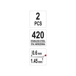 YATO Kétoldalas spakli készlet 2 részes (YT-52780) YATO Kétoldalas spakli készlet 2 részes (YT-52780)