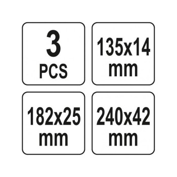 YATO Mini feszítővas és kaparó készlet 3 részes (YT-52863)