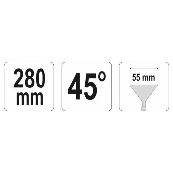 YATO Falcfogó 280 x 60 mm 45° (YT-5416)