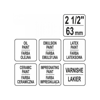 YATO Ecset 2,5' / 63 mm kevert sörte (YT-54543)