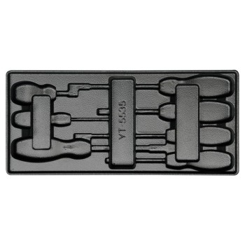 YATO Csavarhúzó készlet 7 részes CrMo lapos (fiókbetét szerszám nélkül) (YT-55351) YATO Csavarhúzó készlet 7 részes CrMo lapos (fiókbetét szerszám nélkül) (YT-55351)