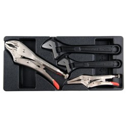 YATO Állítható villáskulcs és fogó készlet 4 részes (fiókbetét) (YT-55444)