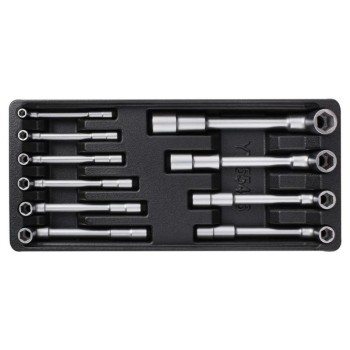 YATO Pipakulcs készlet 10 részes 7-19 mm CrV (fiókbetét) (YT-55456)