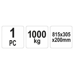 YATO YT-55670 felhajtó rámpa 1 tonna teherbírással, acél szerkezet