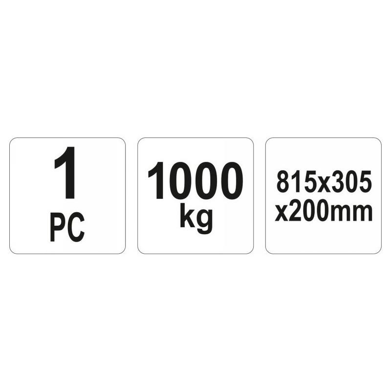 YATO YT-55670 felhajtó rámpa 1 tonna teherbírással, acél szerkezet YATO YT-55670 felhajtó rámpa 1 tonna teherbírással, acél szerkezet