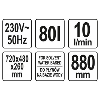 YATO Alkatrészmosó 80 liter (YT-55808) YATO Alkatrészmosó 80 liter (YT-55808)
