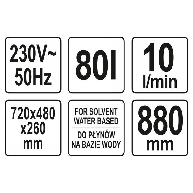 YATO Alkatrészmosó 80 liter (YT-55808)