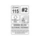 YATO Ráspolykorong közepes #2 115 x 22,2 mm (YT-59164) YATO Ráspolykorong közepes #2 115 x 22,2 mm (YT-59164)
