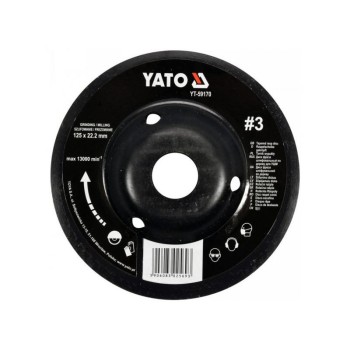 YATO Ráspolykorong finom #3 125 x 22,2 mm (YT-59170)