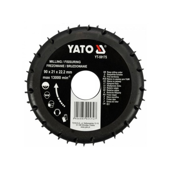 YATO Ráspolykorong 90 x 21 x 22,2 mm (YT-59175)