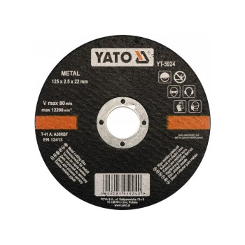 YATO Vágókorong fémre 125 x 2,5 x 22 mm (YT-5924)