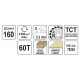 YATO Fűrésztárcsa fához 160 x 20 x 1,5 mm / 60T (YT-60581) YATO Fűrésztárcsa fához 160 x 20 x 1,5 mm / 60T (YT-60581)