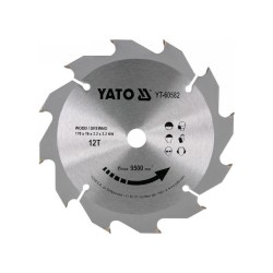 YATO Fűrésztárcsa fához 170 x 16 x 2,2 mm / 12T (YT-60582) YATO Fűrésztárcsa fához 170 x 16 x 2,2 mm / 12T (YT-60582)