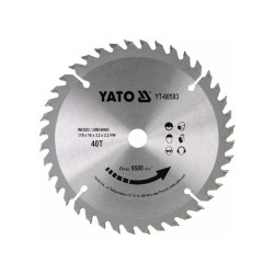 YATO Fűrésztárcsa fához 170 x 16 x 2,2 mm / 40T (YT-60583)