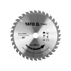 YATO Fűrésztárcsa fához 185 x 20 x 1,5 mm / 36T (YT-60622) YATO Fűrésztárcsa fához 185 x 20 x 1,5 mm / 36T (YT-60622)