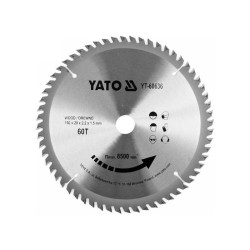 YATO Fűrésztárcsa fához 190 x 20 x 1,5 mm / 60T (YT-60636) YATO Fűrésztárcsa fához 190 x 20 x 1,5 mm / 60T (YT-60636)