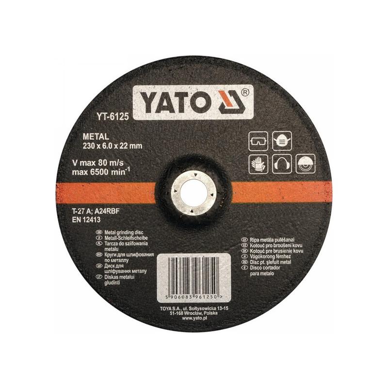 YATO Tisztítókorong fémre 230 x 6,0 x 22,2 mm (YT-6125)