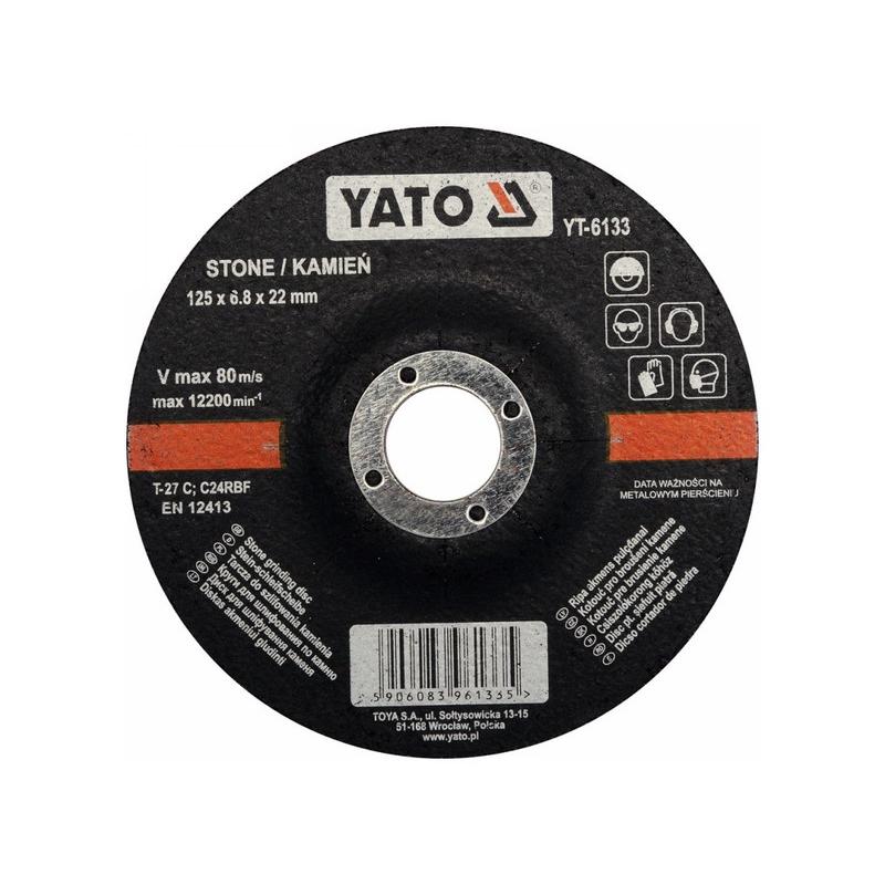 YATO Tisztítókorong kőre 125 x 6,8 x 22,2 mm (YT-6133)