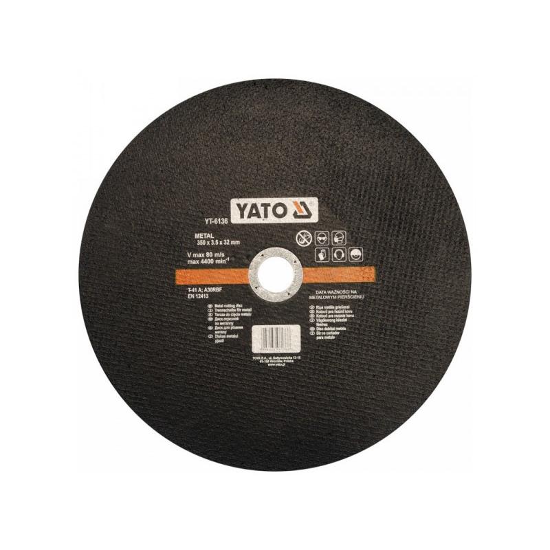 YATO Vágókorong fémre 350 x 3,5 x 32 mm (YT-6136) YATO Vágókorong fémre 350 x 3,5 x 32 mm (YT-6136)