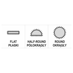 YATO Tűreszelő készlet 3 részes 4,0 x 160 mm (YT-6150)