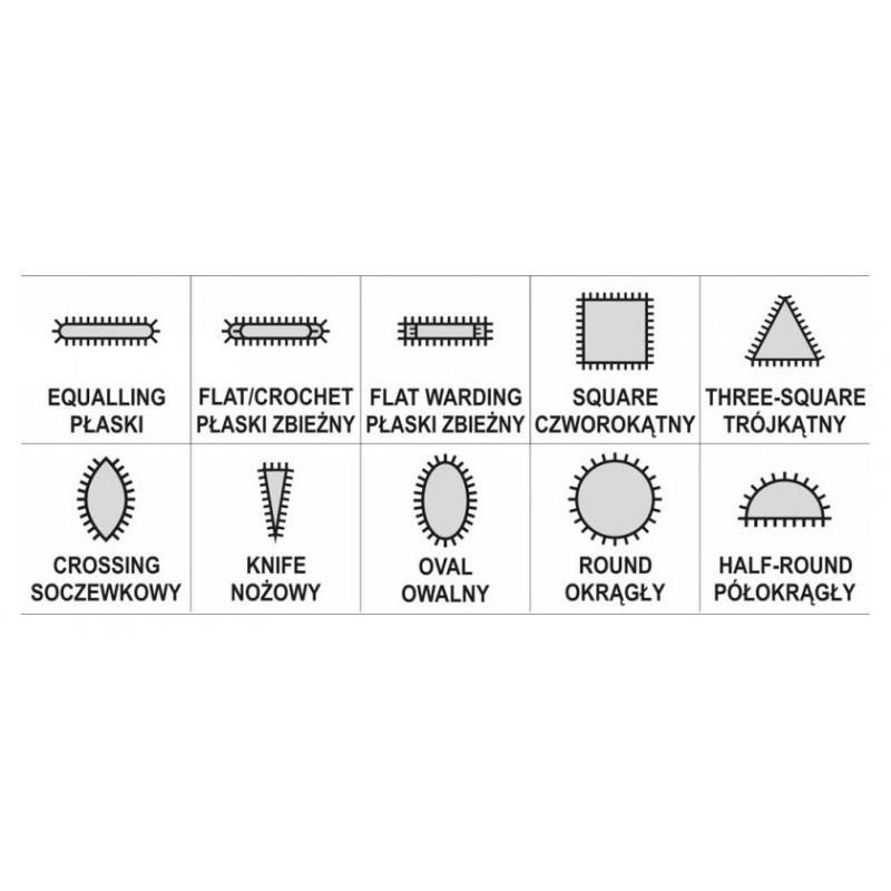 YATO Tűreszelő készlet 10 részes 3,0 x 140 mm (YT-6163)