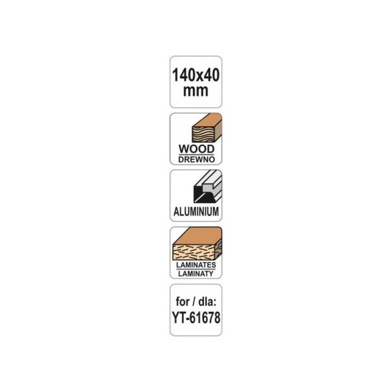 YATO Gipszkarton ráspoly betét 140 x 40 mm (YT-61679)
