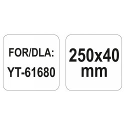 YATO Gipszkarton ráspoly betét 250 x 40 mm (YT-61681)