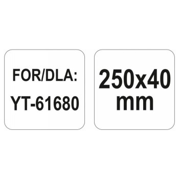 YATO Gipszkarton ráspoly betét 250 x 40 mm (YT-61681)