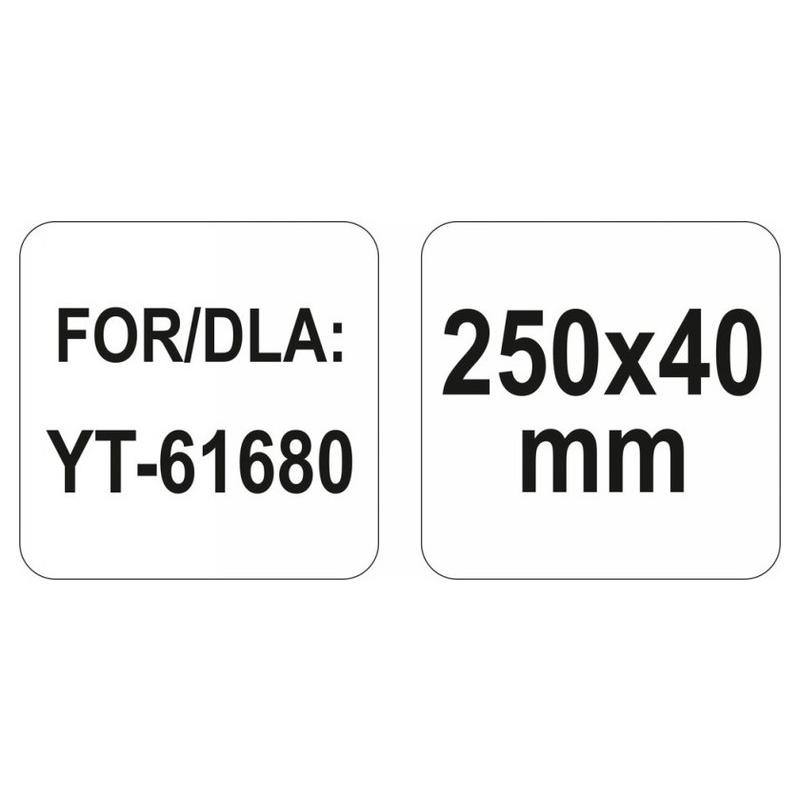 YATO Gipszkarton ráspoly betét 250 x 40 mm (YT-61681)