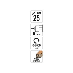 YATO Turbómaró fához 25 mm (YT-61707) YATO Turbómaró fához 25 mm (YT-61707)