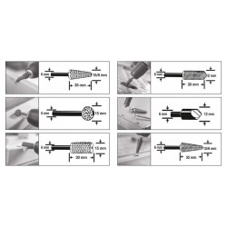 YATO Turbómaró készlet 6 részes fémhez és fához (YT-61712)