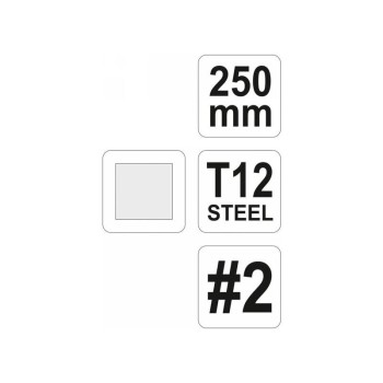 YATO Négyszög reszelő 250 mm / #2 közepes (YT-6229) YATO Négyszög reszelő 250 mm / #2 közepes (YT-6229)