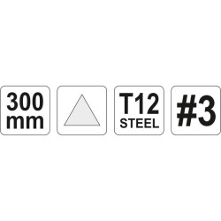 YATO Háromszög reszelő 300 mm / #3 finom (YT-62341)