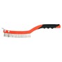 YATO Drótkefe inox kaparóval 3 soros 340 mm (YT-6336)