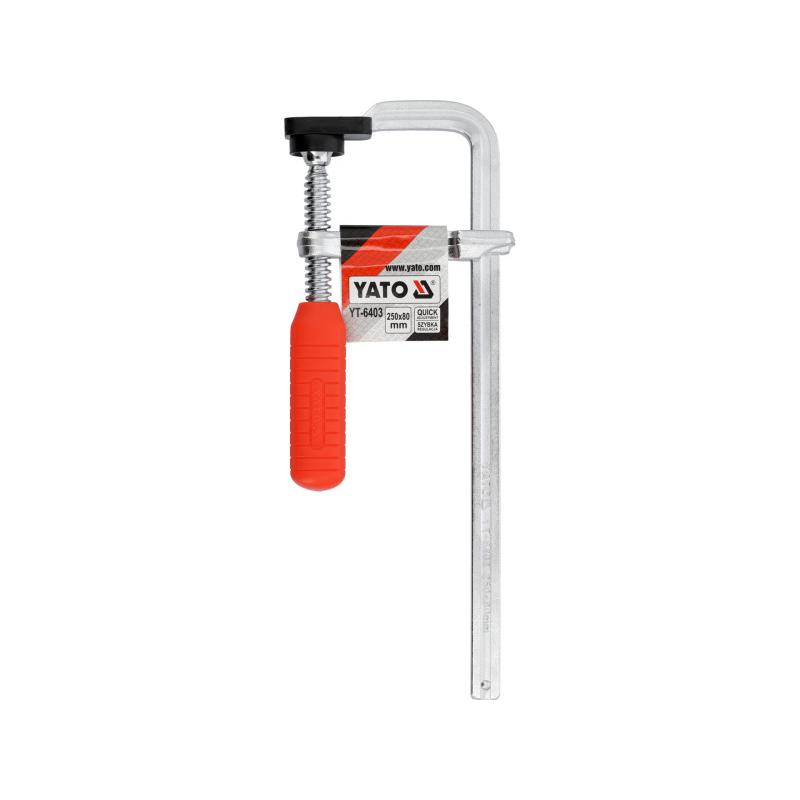 YATO Gyorscsavarszorító 250 x 80 mm (YT-6403) YATO Gyorscsavarszorító 250 x 80 mm (YT-6403)