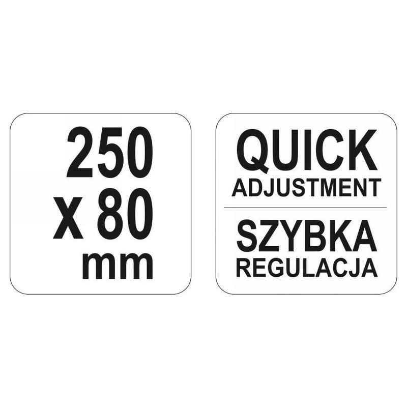 YATO Gyorscsavarszorító 250 x 80 mm nagy szorítóerővel (YT-64111)