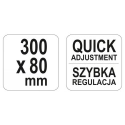 YATO Gyorscsavarszorító 300 x 80 mm nagy szorítóerővel (YT-64112) YATO Gyorscsavarszorító 300 x 80 mm nagy szorítóerővel (YT-64112)