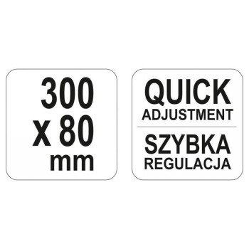 YATO Gyorscsavarszorító 300 x 80 mm nagy szorítóerővel (YT-64112) YATO Gyorscsavarszorító 300 x 80 mm nagy szorítóerővel (YT-64112)